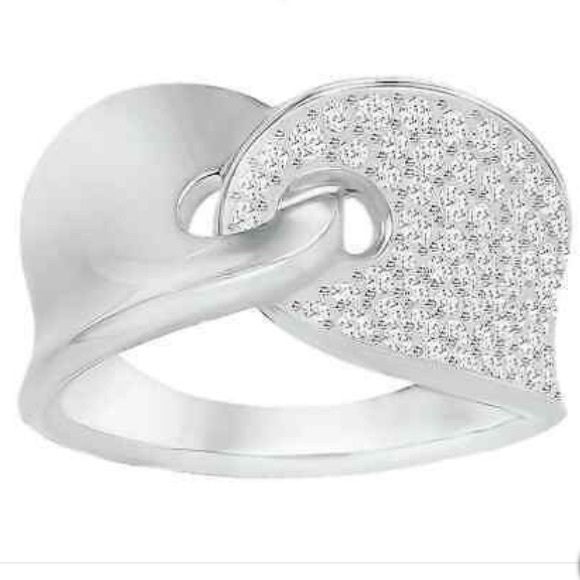 Swarovski Jewelry - NWT Swarovski Guardian Rhodium Plated Crystal Ring